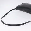 LOEWE Anagram Shoulder Bag Leather Black Gold Auth 204314A-7