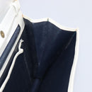 GUCCI Chain Shoulder Bag Leather White Gold Auth 204318-22