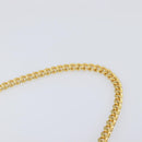 GUCCI Chain Shoulder Bag Leather White Gold Auth 204318-9
