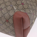 GUCCI GG Supreme Tote Bag PVC Leather Beige 309498 Auth 204320-24