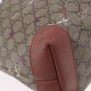 GUCCI GG Supreme Tote Bag PVC Leather Beige 309498 Auth 204320-25