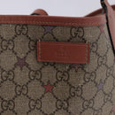 GUCCI GG Supreme Tote Bag PVC Leather Beige 309498 Auth 204320-27