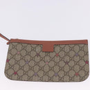 GUCCI GG Supreme Tote Bag PVC Leather Beige 309498 Auth 204320-32