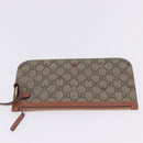 GUCCI GG Supreme Tote Bag PVC Leather Beige 309498 Auth 204320-33