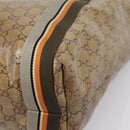 GUCCI GG Crystal Sherry Line Tote Bag Coated Canvas Gold 189669 Auth 204321A-10