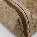 GUCCI GG Crystal Sherry Line Tote Bag Coated Canvas Gold 189669 Auth 204321A-11