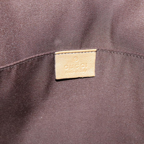GUCCI GG Crystal Sherry Line Tote Bag Coated Canvas Gold 189669 Auth 204321A