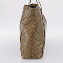 GUCCI GG Crystal Sherry Line Tote Bag Coated Canvas Gold 189669 Auth 204321A-5
