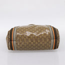 GUCCI GG Crystal Sherry Line Tote Bag Coated Canvas Gold 189669 Auth 204321A-9