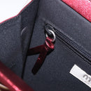 Miu Miu Hand Bag Leather Red Silver Auth 204327-27