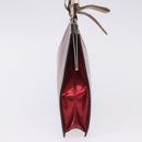 Miu Miu Hand Bag Leather Red Silver Auth 204327-7