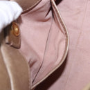 Miu Miu Hand Bag Vitellolux 2way Beige Gold Auth 204328V-24