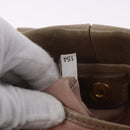 Miu Miu Hand Bag Vitellolux 2way Beige Gold Auth 204328V-25