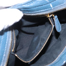 BALENCIAGA Giant Mini cCty Hand Bag Leather 2way Blue Gold 309544 Auth 204329M-28
