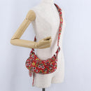 BALENCIAGA le Cagoule Shoulder Bag Leather Red 671309 Auth 204330SAM-26
