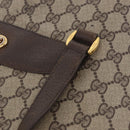 GUCCI GG Supreme Web Sherry Line Tote Bag PVC Beige Gold 39 02 091 Auth 204333-15