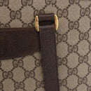 GUCCI GG Supreme Web Sherry Line Tote Bag PVC Beige Gold 39 02 091 Auth 204333-18