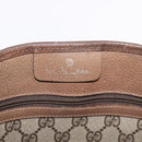GUCCI GG Supreme Web Sherry Line Tote Bag PVC Beige Gold 39 02 091 Auth 204333-19