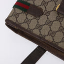 GUCCI GG Supreme Web Sherry Line Tote Bag PVC Beige Gold 39 02 091 Auth 204333-9