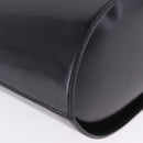 Salvatore Ferragamo Chain Shoulder Bag Patent leather Black Gold Auth 204336-17