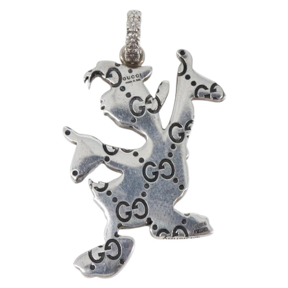 GUCCI Donald Duck Pendant Top Ag925 Disney Collaboration Silver Auth 204340M