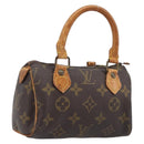 LOUIS VUITTON Monogram Mini Speedy Hand Bag M41534 LV Auth 204349-1