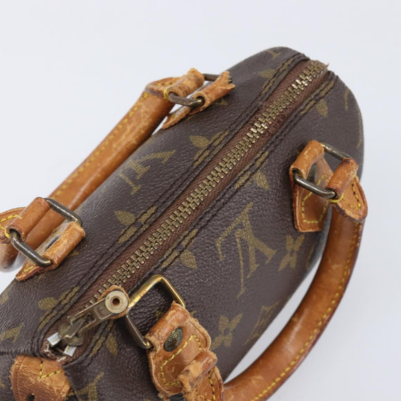 LOUIS VUITTON Monogram Mini Speedy Hand Bag M41534 LV Auth 204349