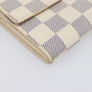 LOUIS VUITTON Damier Azur Portefeuille Sarah Long Wallet N61735 LV Auth 204357A-14