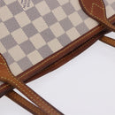 LOUIS VUITTON Damier Azur Neverfull MM Tote Bag N41605 LV Auth 204358-17