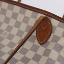 LOUIS VUITTON Damier Azur Neverfull MM Tote Bag N41605 LV Auth 204358-20