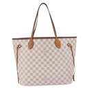 LOUIS VUITTON Damier Azur Neverfull MM Tote Bag N41605 LV Auth 204358-13