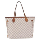 LOUIS VUITTON Damier Azur Neverfull MM Tote Bag N41605 LV Auth 204358-3
