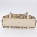 GUCCI Hand Bag Canvas Beige Gold 170009 Auth 204360V-11