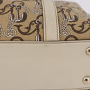 GUCCI Hand Bag Canvas Beige Gold 170009 Auth 204360V-12