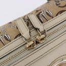 GUCCI Hand Bag Canvas Beige Gold 170009 Auth 204360V-18