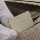 GUCCI Hand Bag Canvas Beige Gold 170009 Auth 204360V-26