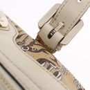 GUCCI Hand Bag Canvas Beige Gold 170009 Auth 204360V-27