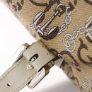 GUCCI Hand Bag Canvas Beige Gold 170009 Auth 204360V-28