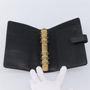 LOUIS VUITTON Epi Agenda MM Day Planner Cover Black R20042 LV Auth 204361-9