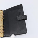 LOUIS VUITTON Epi Agenda MM Day Planner Cover Black R20042 LV Auth 204361-18