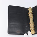 LOUIS VUITTON Epi Agenda MM Day Planner Cover Black R20042 LV Auth 204361-19