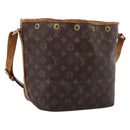 LOUIS VUITTON Monogram Petit Noe Shoulder Bag M42226 LV Auth 204362-1