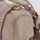 Miu Miu Hand Bag Vitellolux 2way Pink Gold Auth 204364A-23