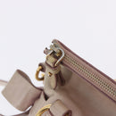 Miu Miu Hand Bag Vitellolux 2way Pink Gold Auth 204364A-27