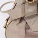 Miu Miu Hand Bag Vitellolux 2way Pink Gold Auth 204364A-5