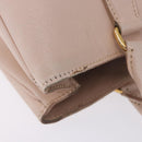 PRADA Galleria Hand Bag Safiano Pink Gold Auth 204365-16