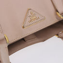 PRADA Galleria Hand Bag Safiano Pink Gold Auth 204365-17