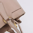 PRADA Galleria Hand Bag Safiano Pink Gold Auth 204365-18
