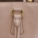 PRADA Galleria Hand Bag Safiano Pink Gold Auth 204365-22