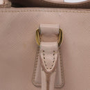 PRADA Galleria Hand Bag Safiano Pink Gold Auth 204365-23